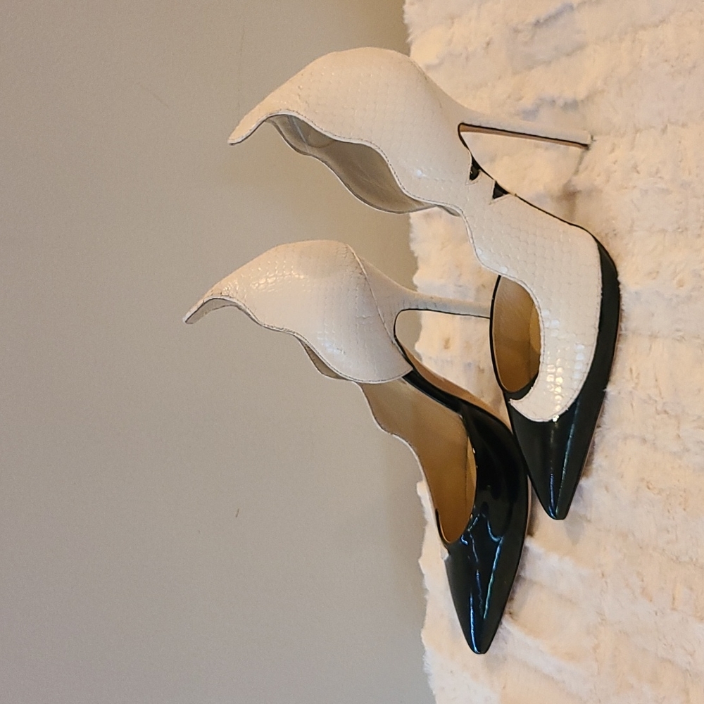 Elegant Black and White Heels